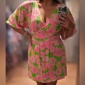 NWT Lilly Pulitzer Parigi Romper Seaside Garden